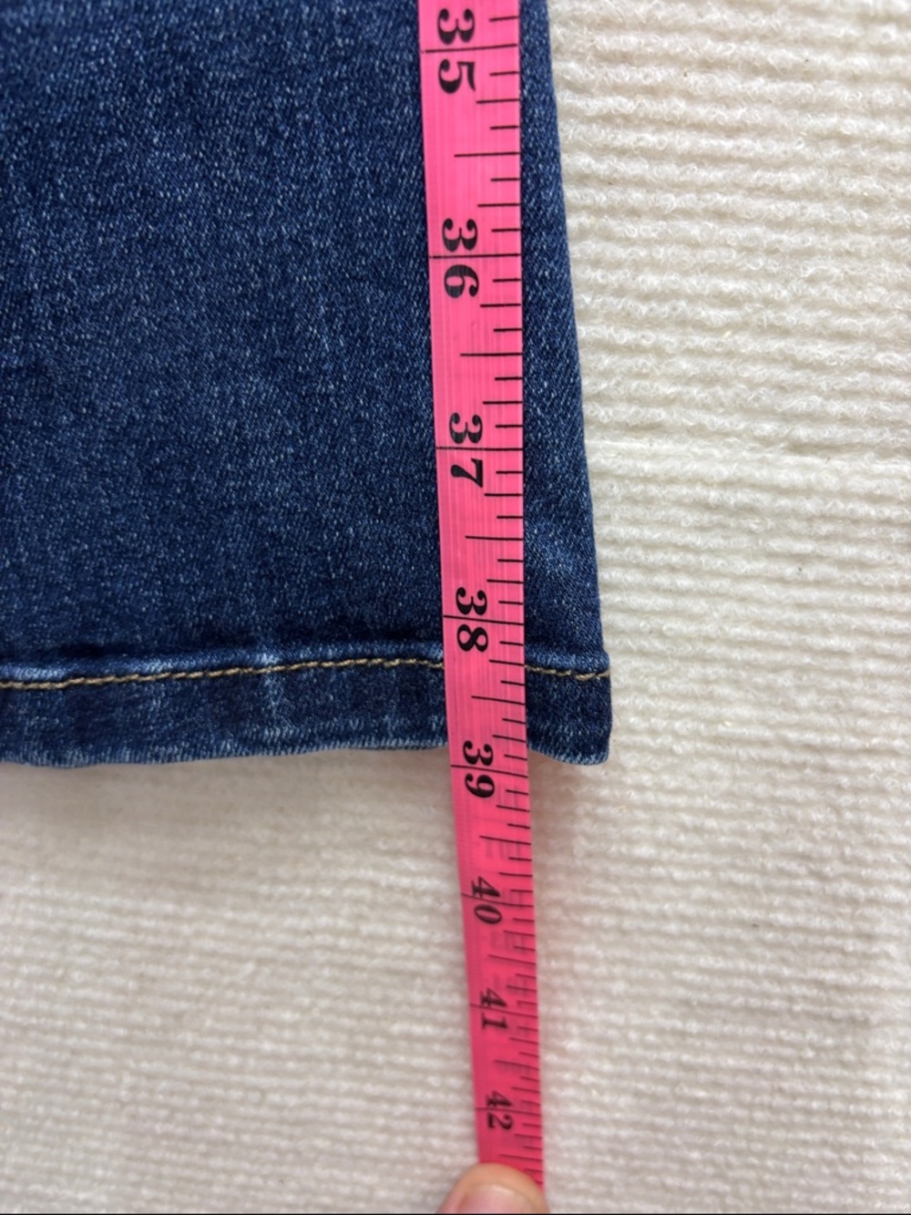 Isabel | Maternity Dark Blue Denim Jeans with Black Stretch Waistband 12 31R 31 - Picture 7 of 7